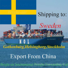 Контейнерные перевозки из Китая в Стокгольм, Хельсингборг, Гетеборг
